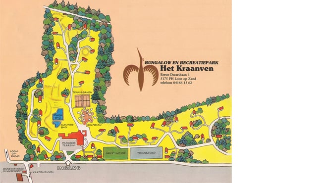 De plattegrond van het Kraanven
